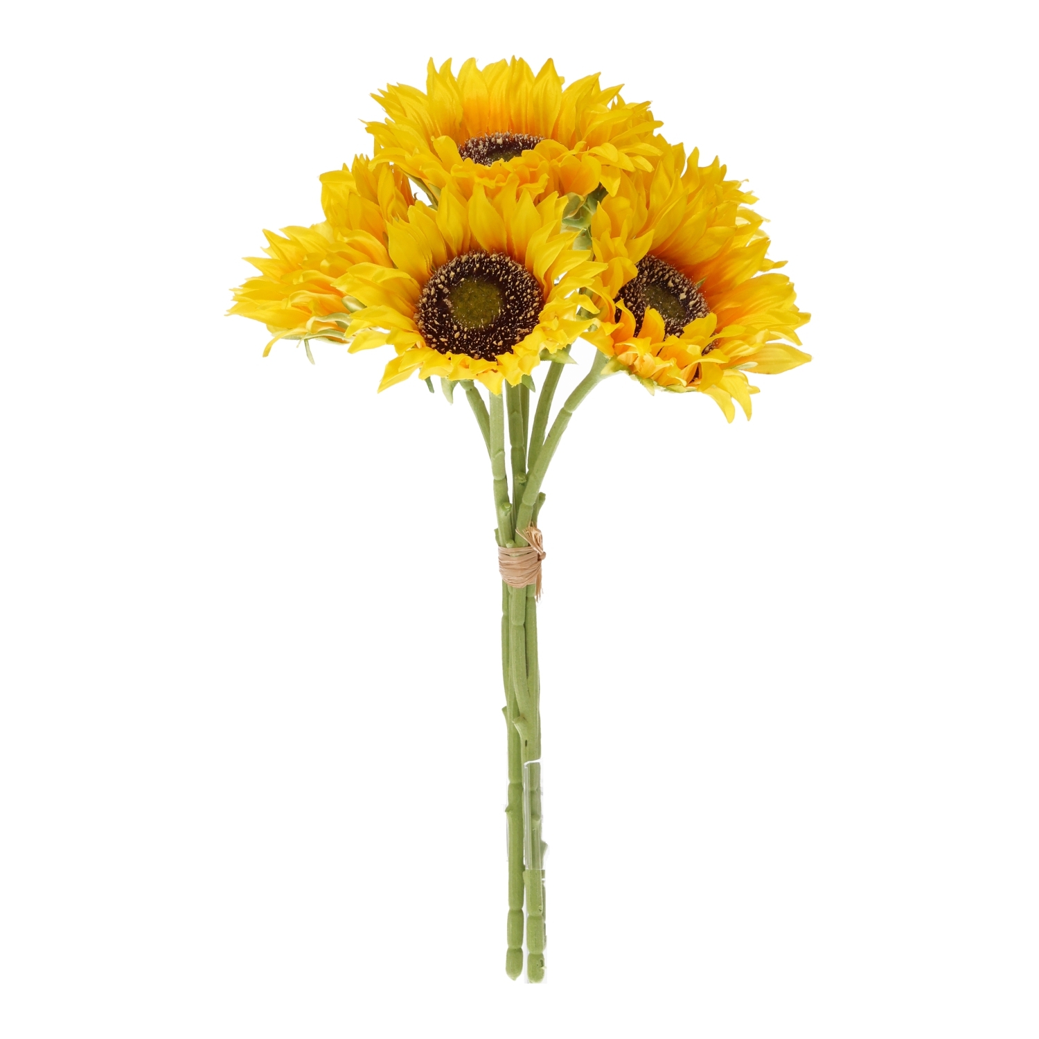 Mazzo di girasoli artificiali gialli 40 cm