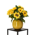 Bouquet artificiale legato a mano Lizzy Bordeaux – Giallo