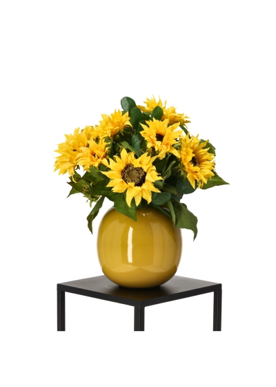 Bouquet artificiale legato a mano Lizzy Bordeaux – Giallo
