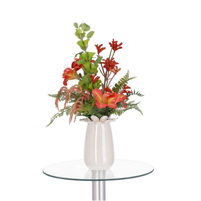 Bouquet artificiale Vivienne Madrid 55cm Arancia