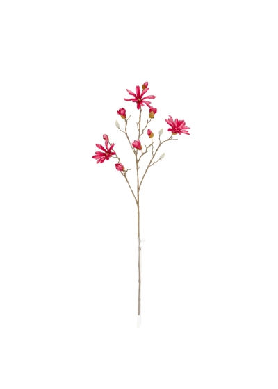 Branche di Magnolia Giapponese Artificiale 89cm Cerise