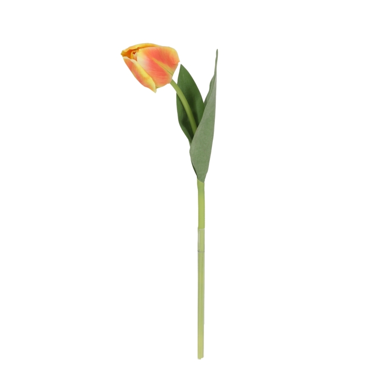 Ramo di Tulipano Artificiale 48cm Arancione