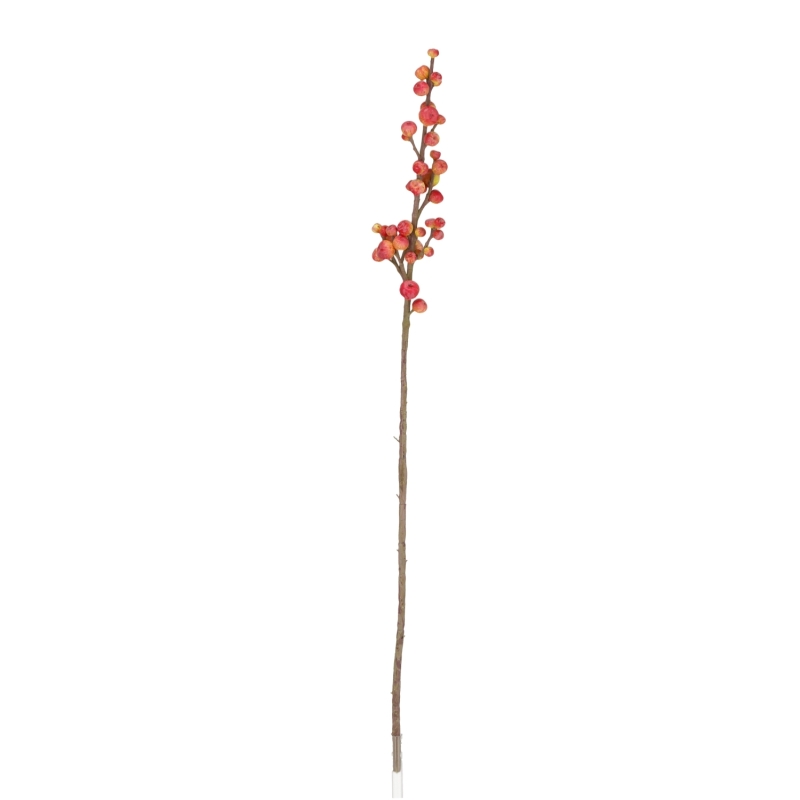 Spruzzo di Bacche Artificiale 88cm Rossa-Verde