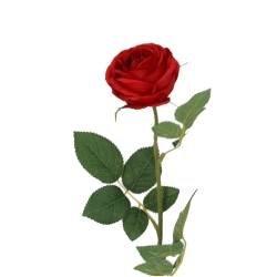 Ramo di Rosa Bella Artificiale 50cm Rossa