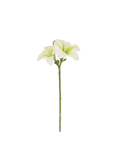Ramo di Amaryllis Artificiale 39cm Crema