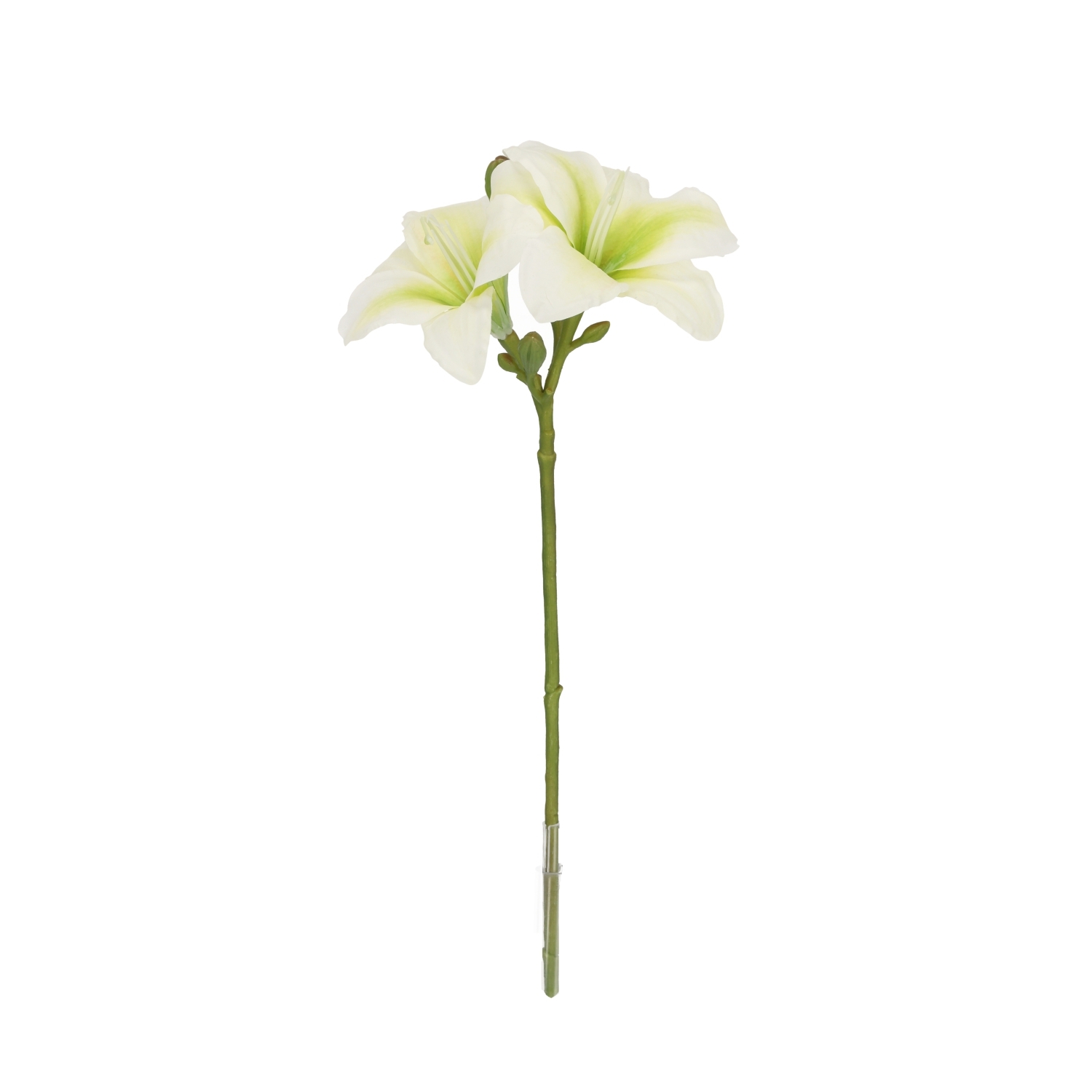 Ramo di Amaryllis Artificiale 39cm Crema