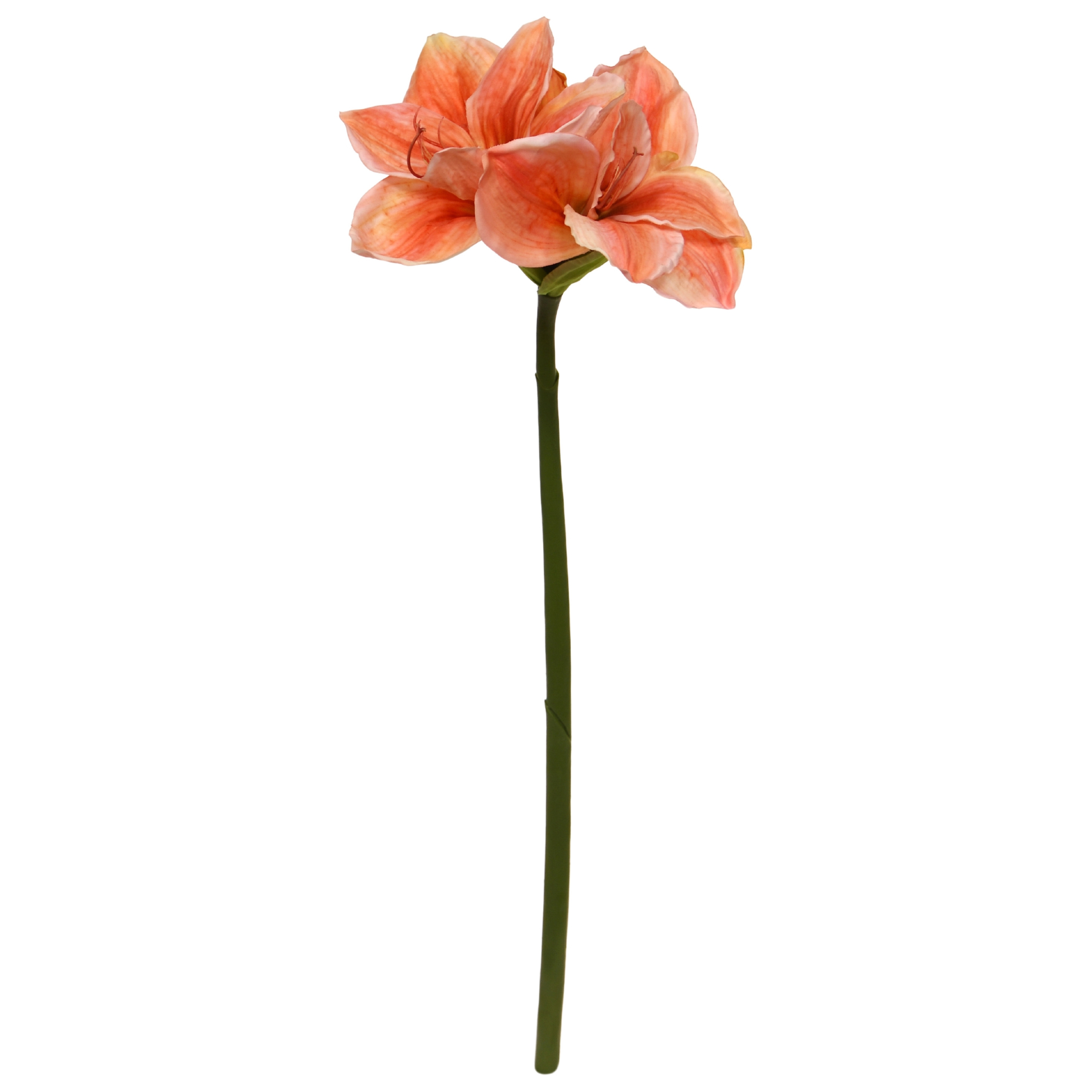 Fiore artificiale Amaryllis 67cm Salmone