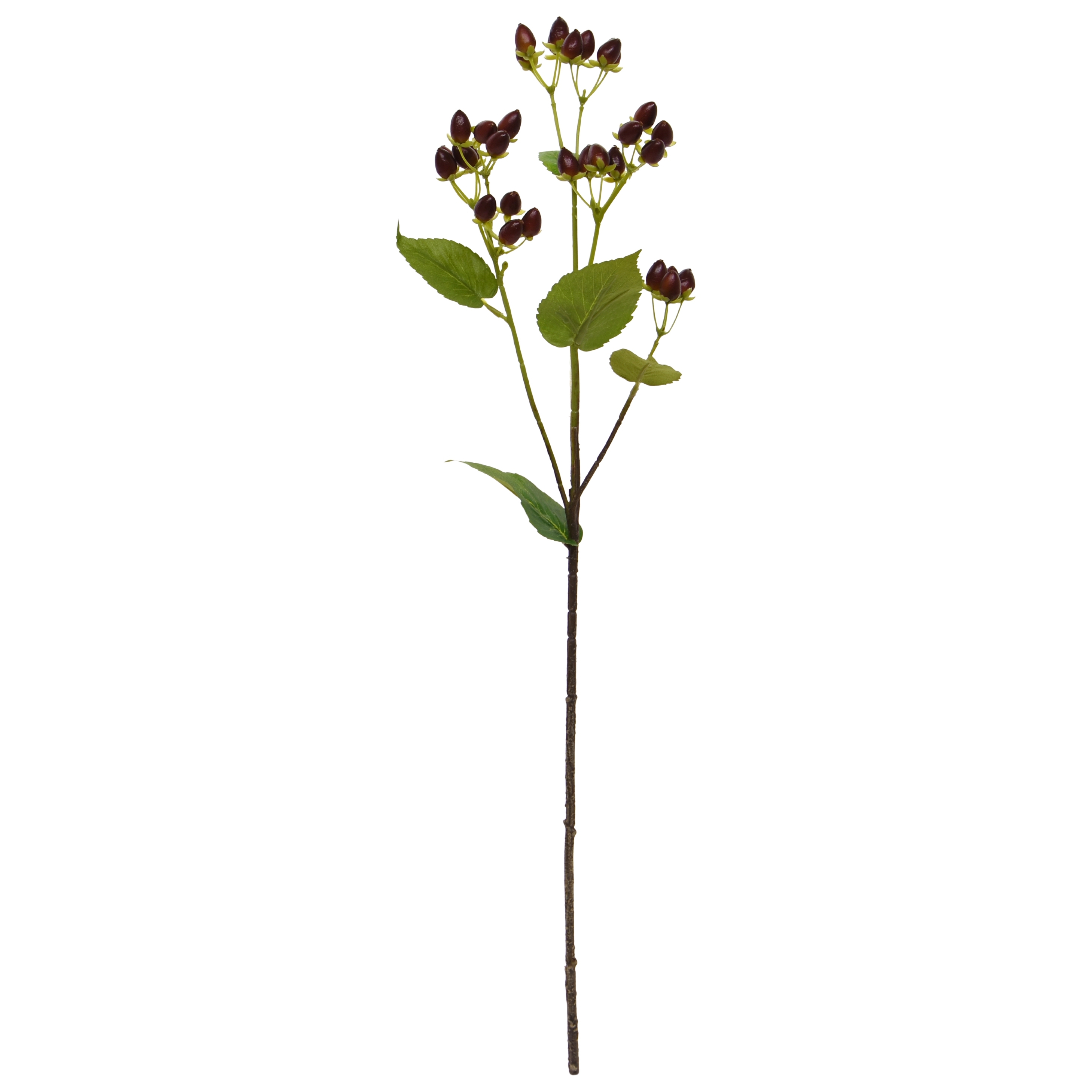 Ramo di bacche artificiali di iperico 65 cm