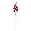 Ramo di Gladiolo Artificiale 91cm Borgogna
