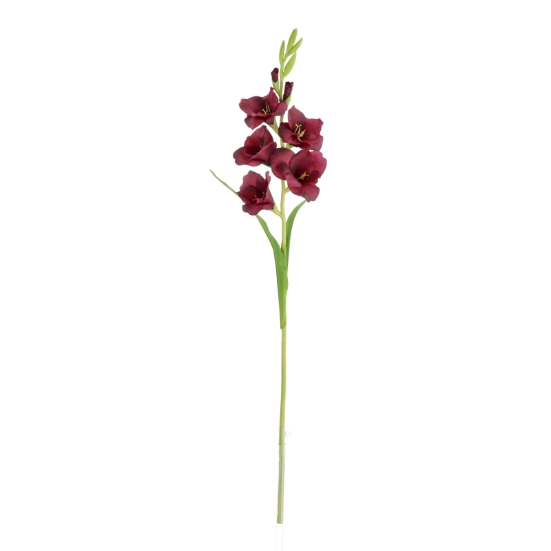 Ramo di Gladiolo Artificiale 91cm Borgogna