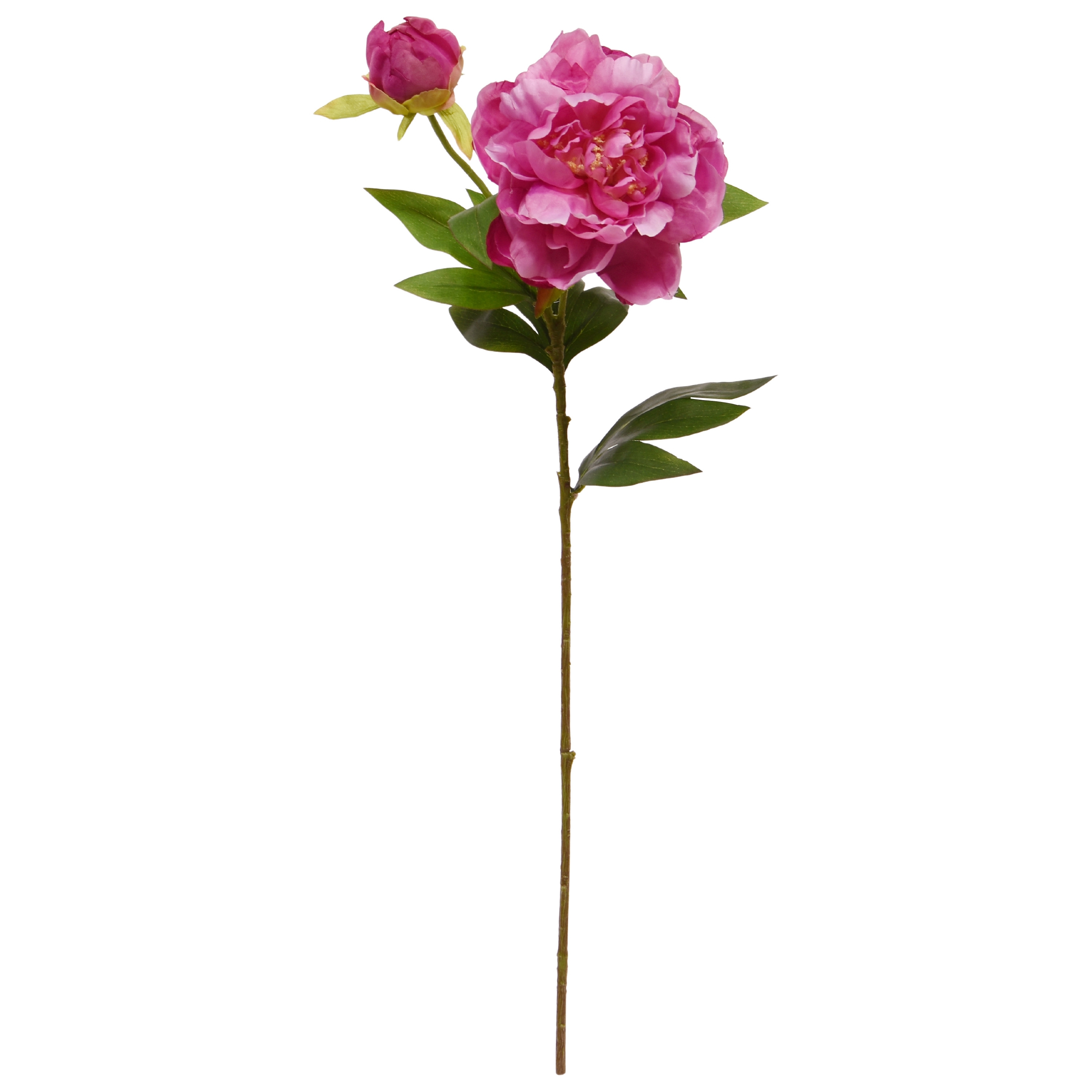 Peonia fiore artificiale 69cm viola