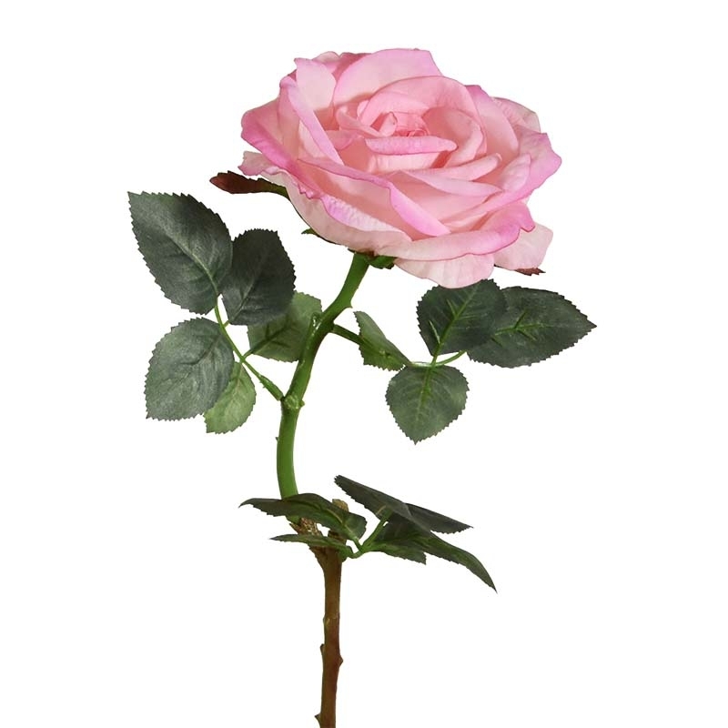 Ramo di rosa artificiale Elizabeth RT 65 cm rosa