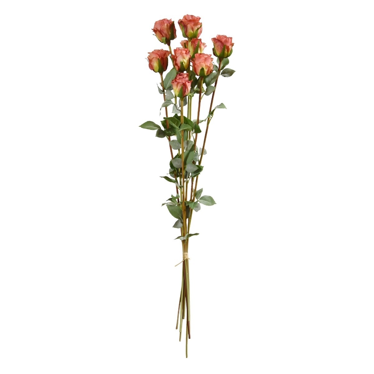 Pacchetto di rose artificiali x8 70 cm rosa