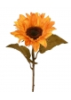 Ramo artificiale di girasole M 65 cm arancione