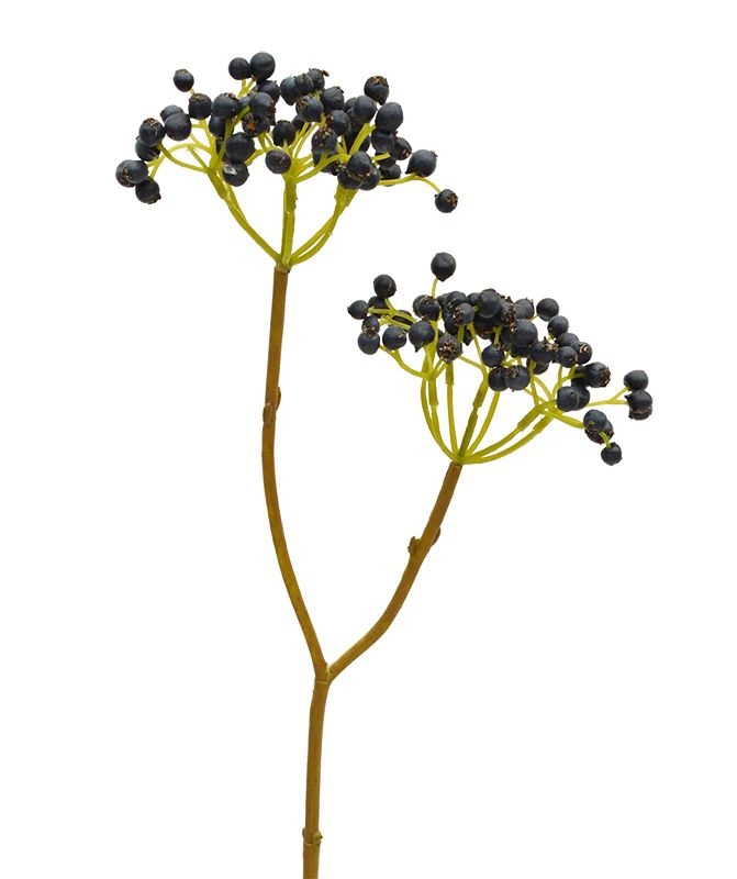 Ramo di bacche artificiali Deluxe 50 cm blu