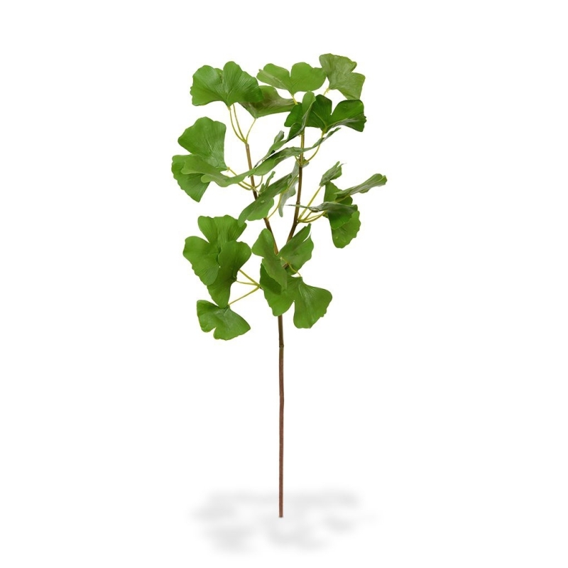 Ramo di foglie artificiali di ginkgo deluxe 50