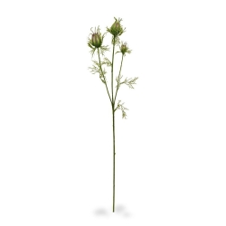 Nigella bud ramo artificiale 55 cm verde-viola