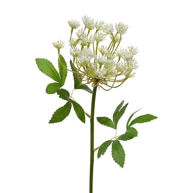 Ramo artificiale di aneto 55 cm crema