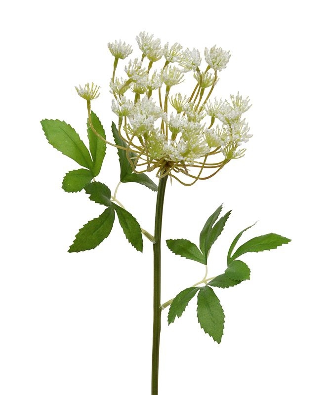 Ramo artificiale di aneto 55 cm crema