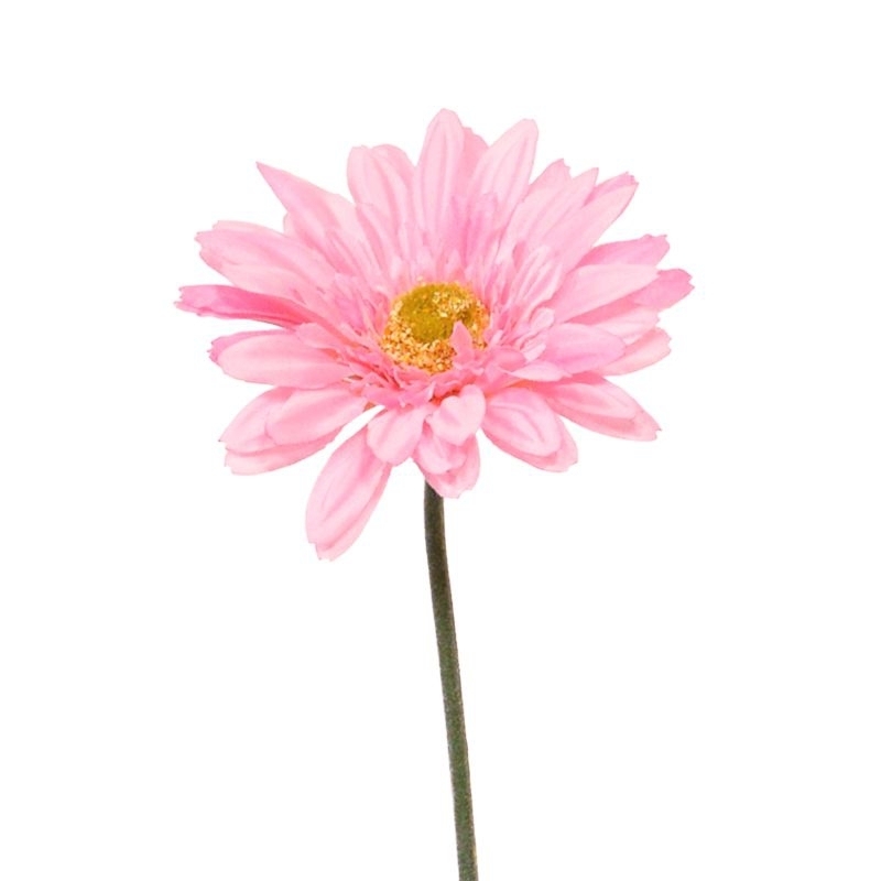 Gerbera artificiale a stelo 60 cm rosa