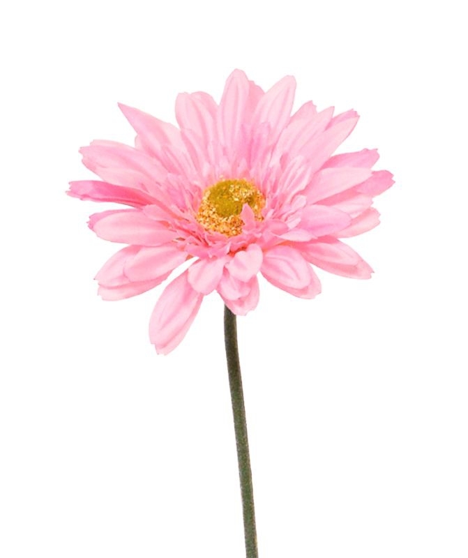 Gerbera artificiale a stelo 60 cm rosa