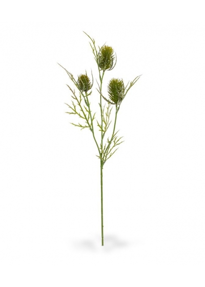 Ramo di cardo artificiale 60 cm verde