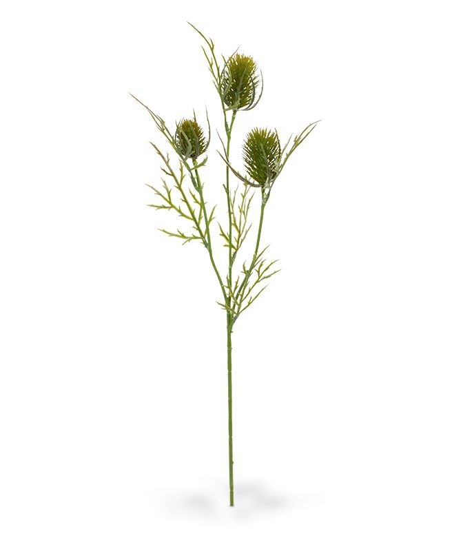 Ramo di cardo artificiale 60 cm verde