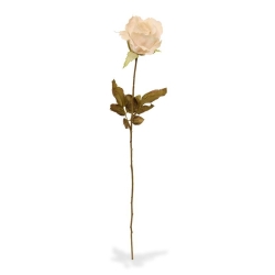Ramo di rosa artificiale Alice 60 cm crema