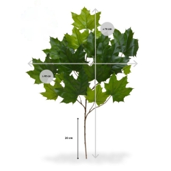 Ramo artificiale di acero 70 cm ignifugo