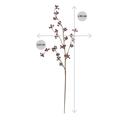 Ramo artificiale di bacche deluxe 95 cm