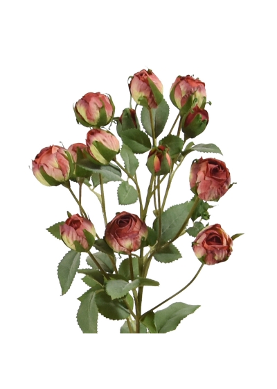 Ramo artificiale di rosa tropicale 70 cm rosa