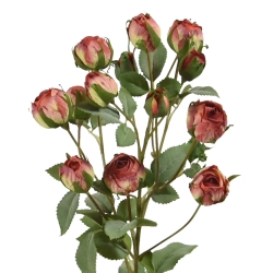Ramo artificiale di rosa tropicale 70 cm rosa