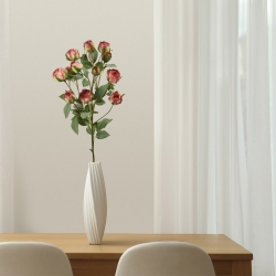 Ramo artificiale di rosa tropicale 70 cm rosa