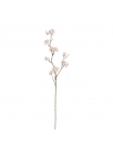 Ramo artificiale fiore di pero 100cm crema