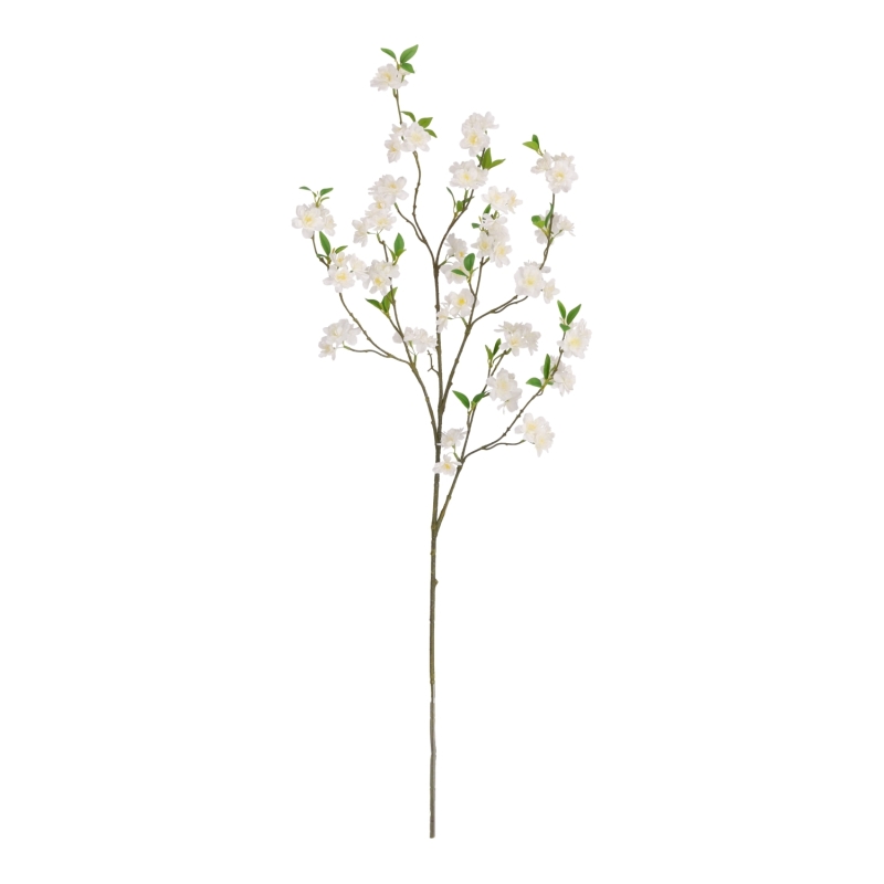Ramo artificiale fiorito Deluxe 125cm crema