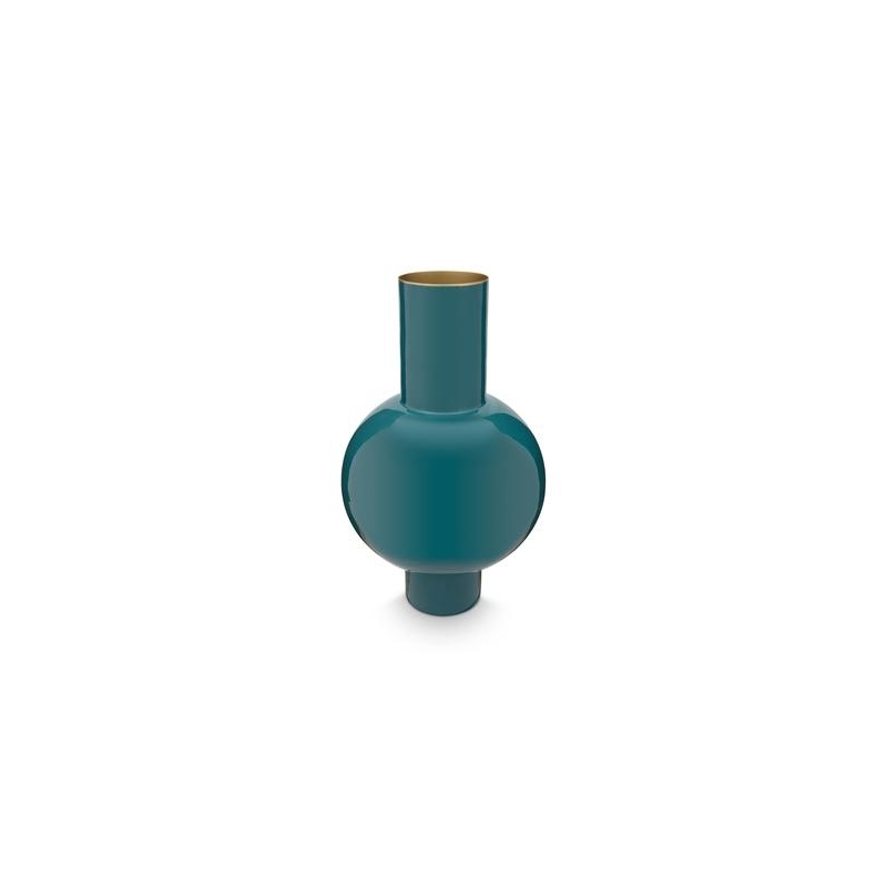 Pip Studio Vaso Metallo Medio Verde Scuro 24x40cm