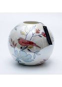 Vaso Magic Ball Uccelli 20x20x19cm bianco perla