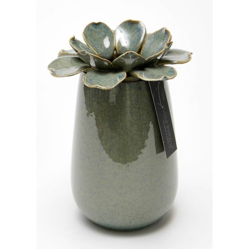 Vaso Madelief porcellana 14x20cm blu
