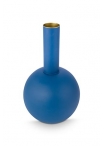 Pip Studio Vaso Metallo Grande Opaco Blu Medio 24x42cm