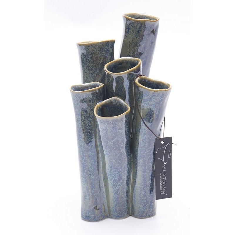 Vaso New Juul porcellana 13x25cm blu