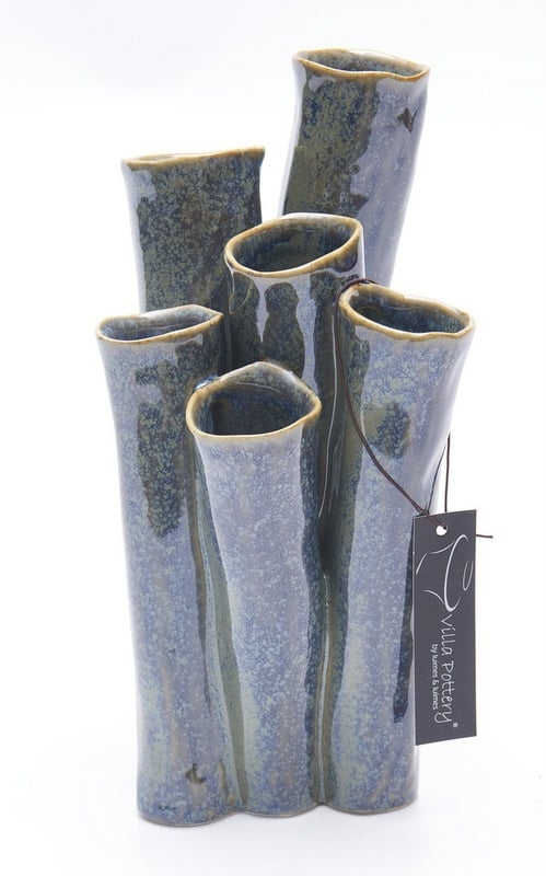 Vaso New Juul porcellana 13x25cm blu