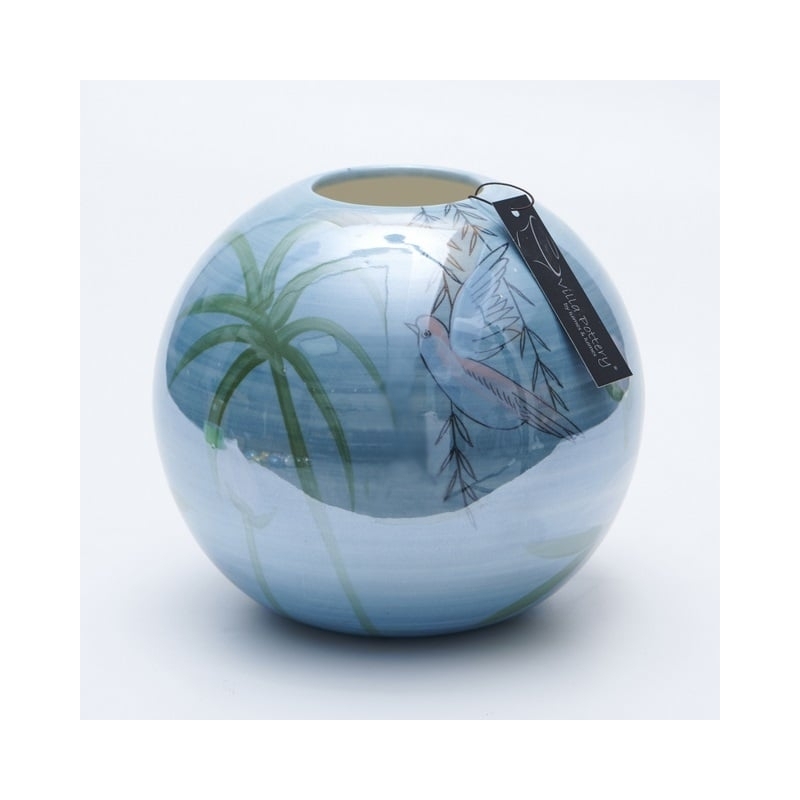 Vaso Magic Ball Palma 20x20x19cm blu