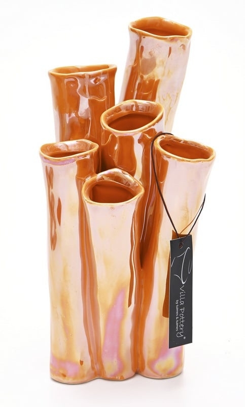 Vaso New Juul porcellana 13x25cm arancione