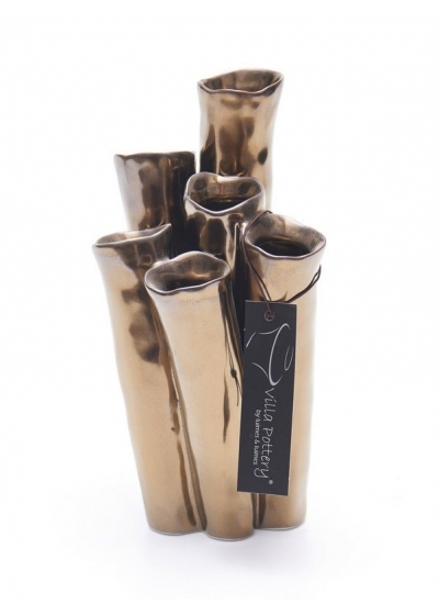 Vaso New Juul porcellana 10x20cm oro