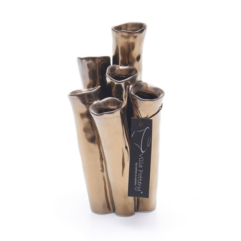 Vaso New Juul porcellana 10x20cm oro