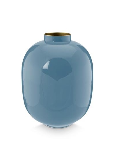 Pip Studio Vaso Metallo Blu 32cm