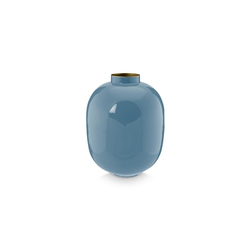 Pip Studio Vaso Metallo Blu 32cm