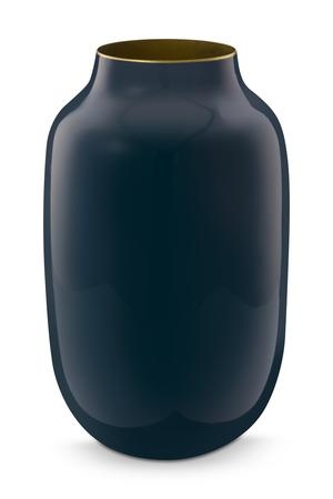 Pip Studio Vaso Metallo Ovale Blu Medio 30cm