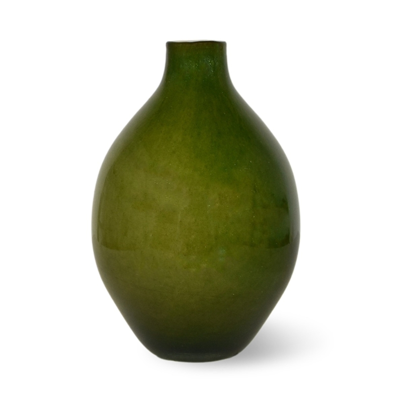 Zzing vaas 15x8 cm - mosgroen