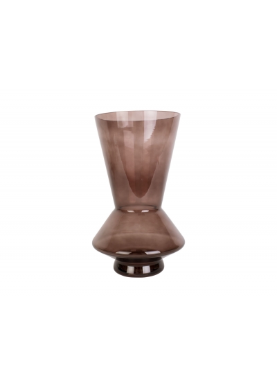 Vaso per fiori Glow grande 28x 17 cm - marrone cioccolato